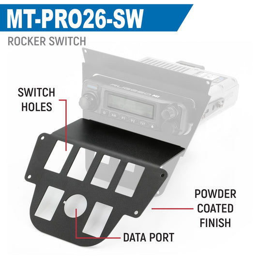 Lower Accessory Panel for 2026 Polaris RZR Pro R Ultimate with 10.4 Inch Touchscreen