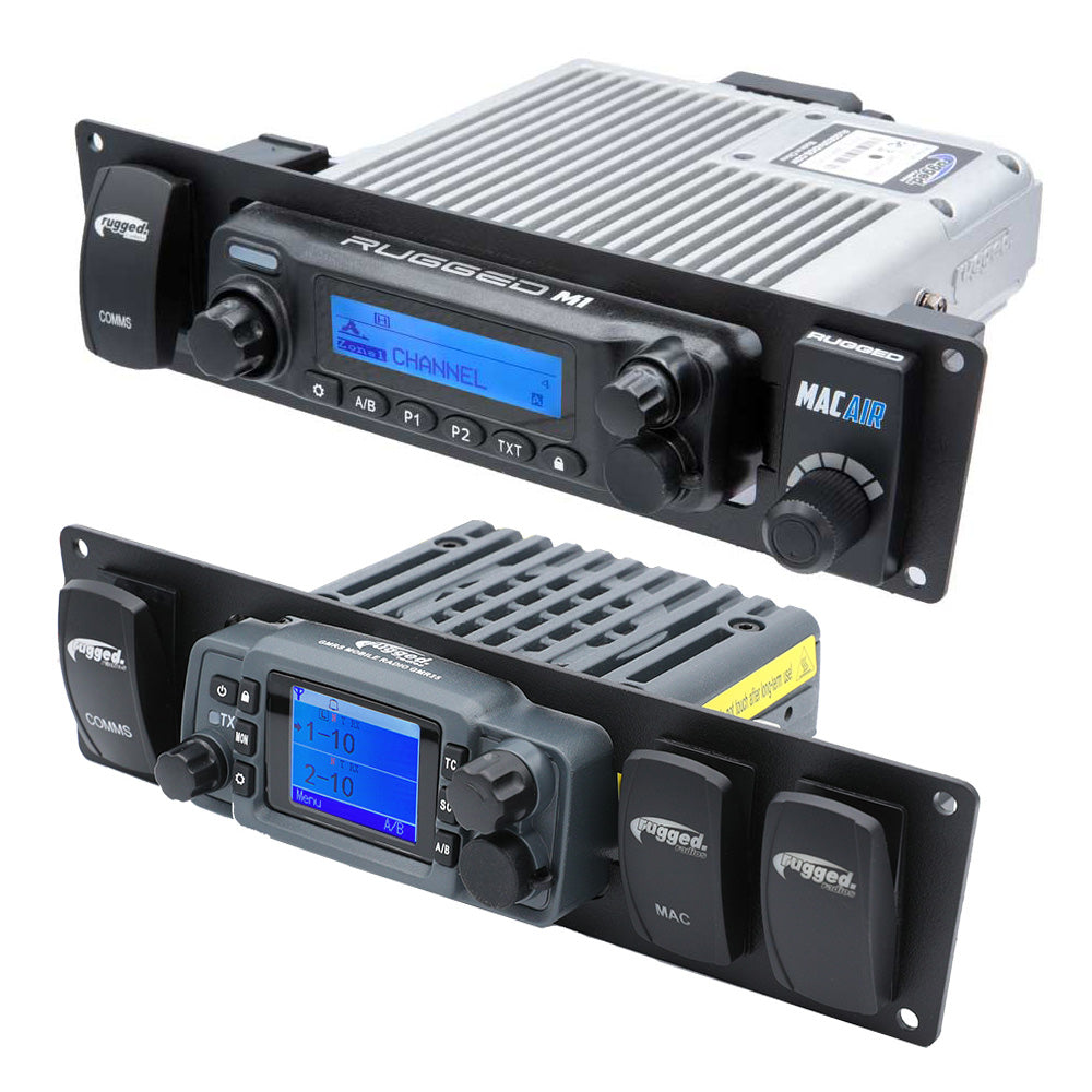 Yamaha Wolverine RMAX Mount for Mobile Radio and Rocker Switches - M1 / G1 / G4 / RM60 / GMR45