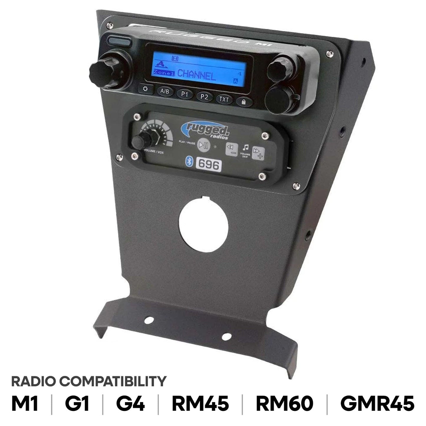 Can-Am X3 Multi Mount Kit for Rugged UTV Intercoms and Radios - Rugged M1/G1/G4/RM45/RM60/GMR45 with Switch Holes