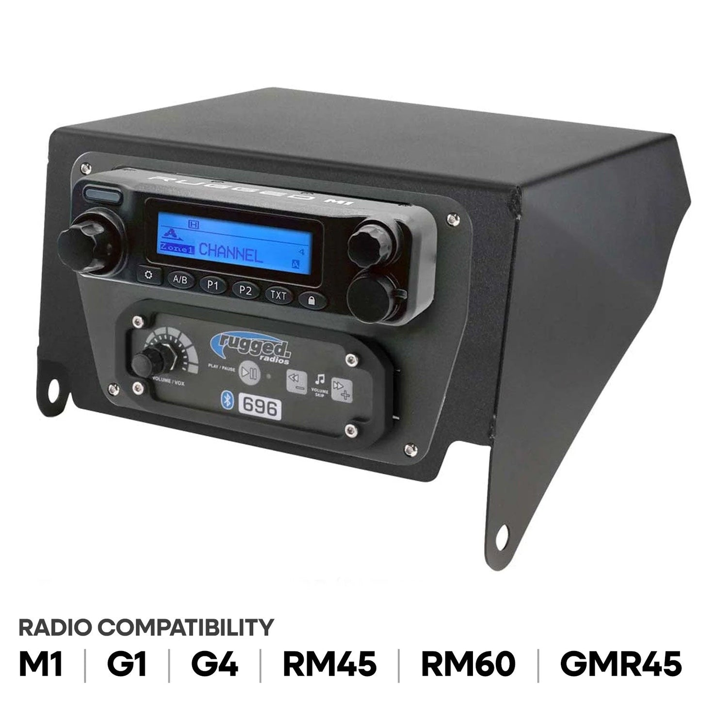 Can-Am X3 Multi-Mount Kit - Top Mount - for Rugged UTV Intercoms and Radios - Rugged M1/G1/G4/RM45/RM60/GMR45 with Switch Holes