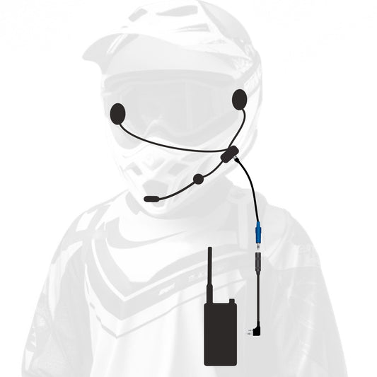 ENDURO Moto Kit -  Includes Helmet Kit and Compact Harness Cable - without Radio