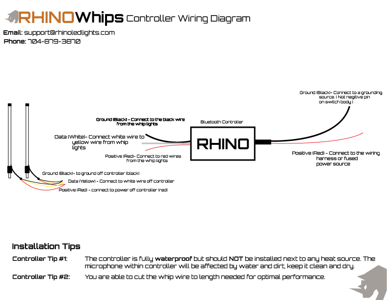 Rhino Lights Bluetooth RGB Controller