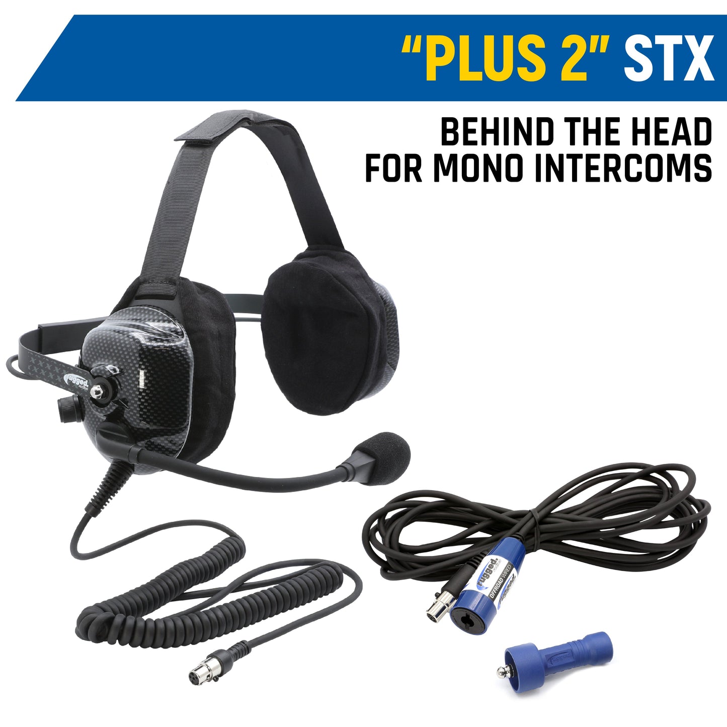 Rear Seat Expansion Kit with Helmet Kits or Headsets - Offroad Mono / AlphaBass Headset - Over the Head