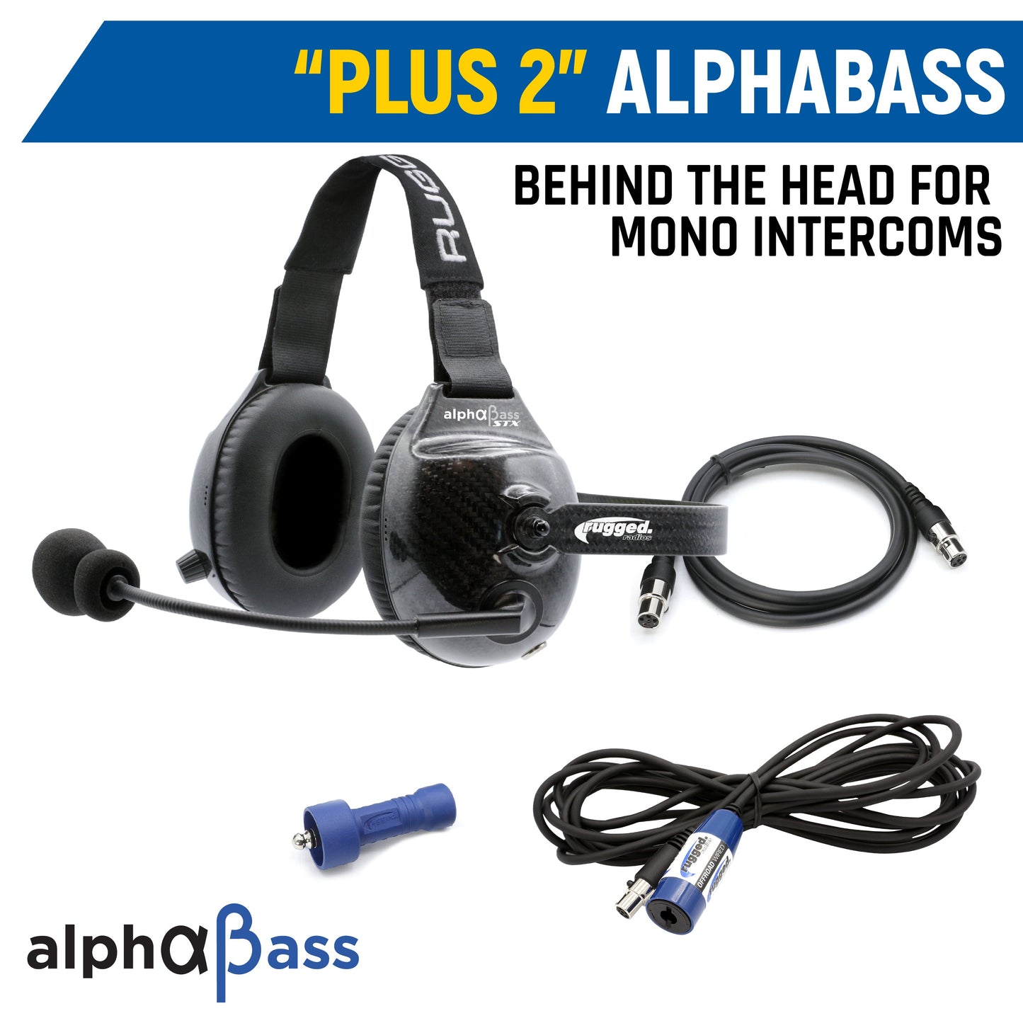 Rear Seat Expansion Kit with Helmet Kits or Headsets - Offroad Mono / Ultimate Headset - Over the Head