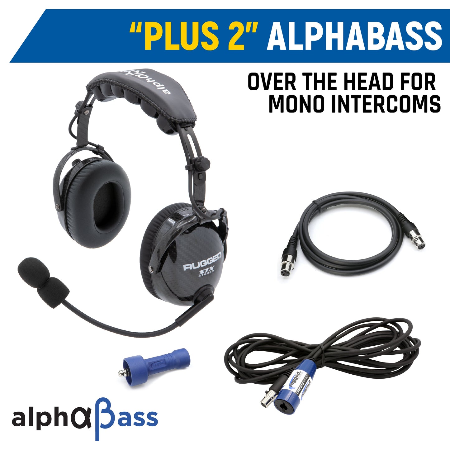 Rear Seat Expansion Kit with Helmet Kits or Headsets - Offroad Mono / Ultimate Headset - Behind the Head