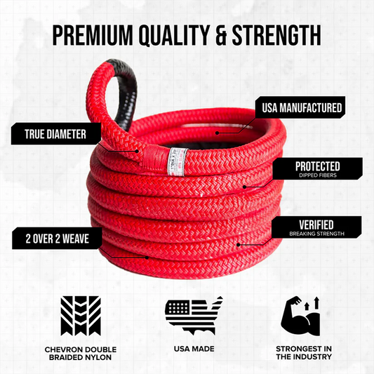 Hi-Vis Kinetic Recovery Rope