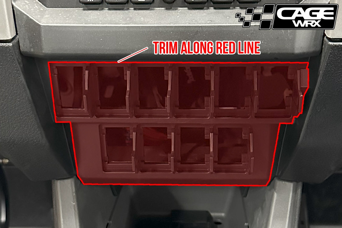 Polaris RZR PCI Radio & Intercom Mount | (2020-2024) Pro R / Pro S / Turbo R / Pro XP | KENWOOD RADIO