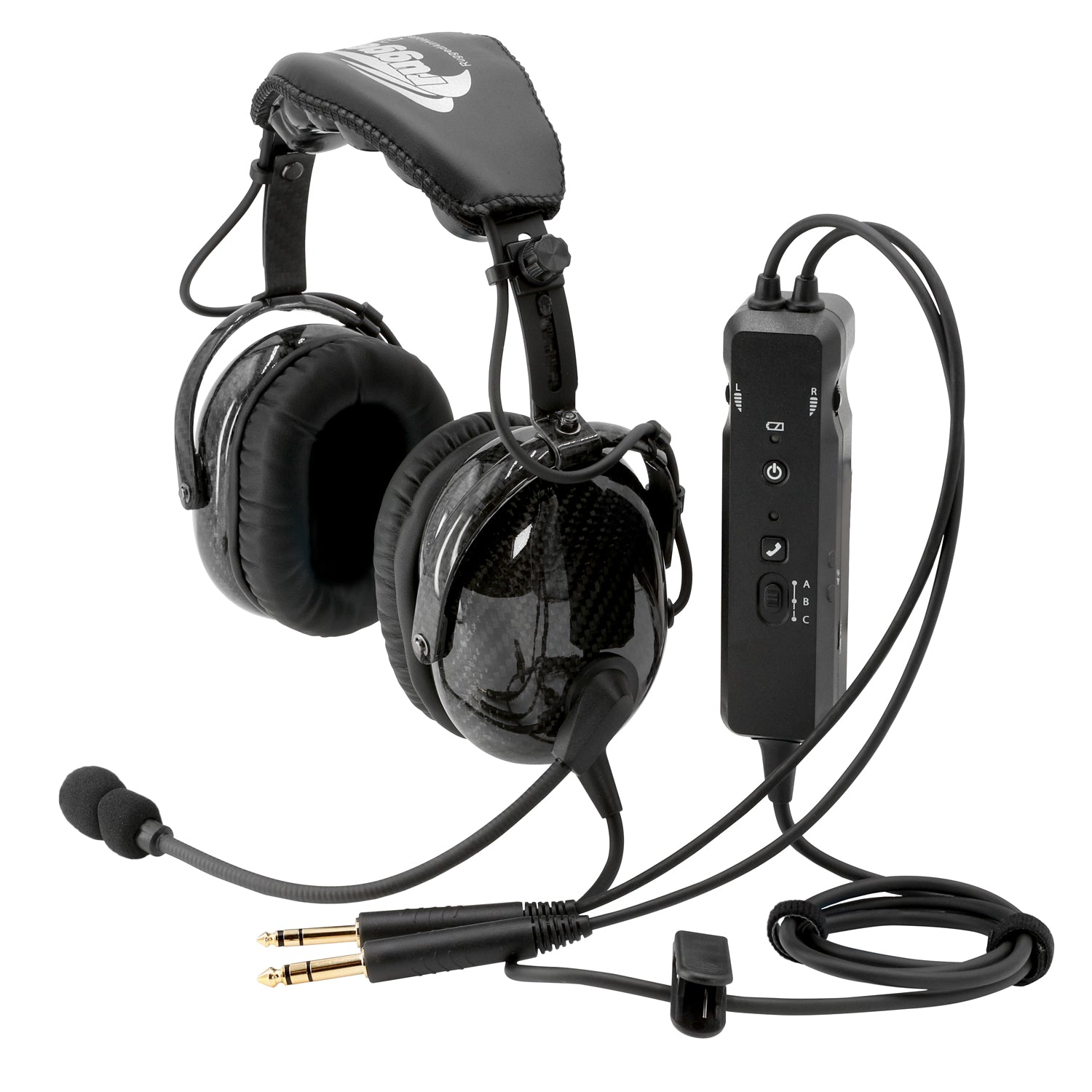 Rugged Air RA980 Bluetooth Cell Phone ANR General Aviation Pilot Headset