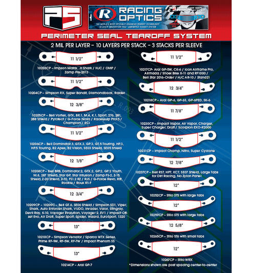 XStack Tear Offs for Stilo ST6 - 10265CP