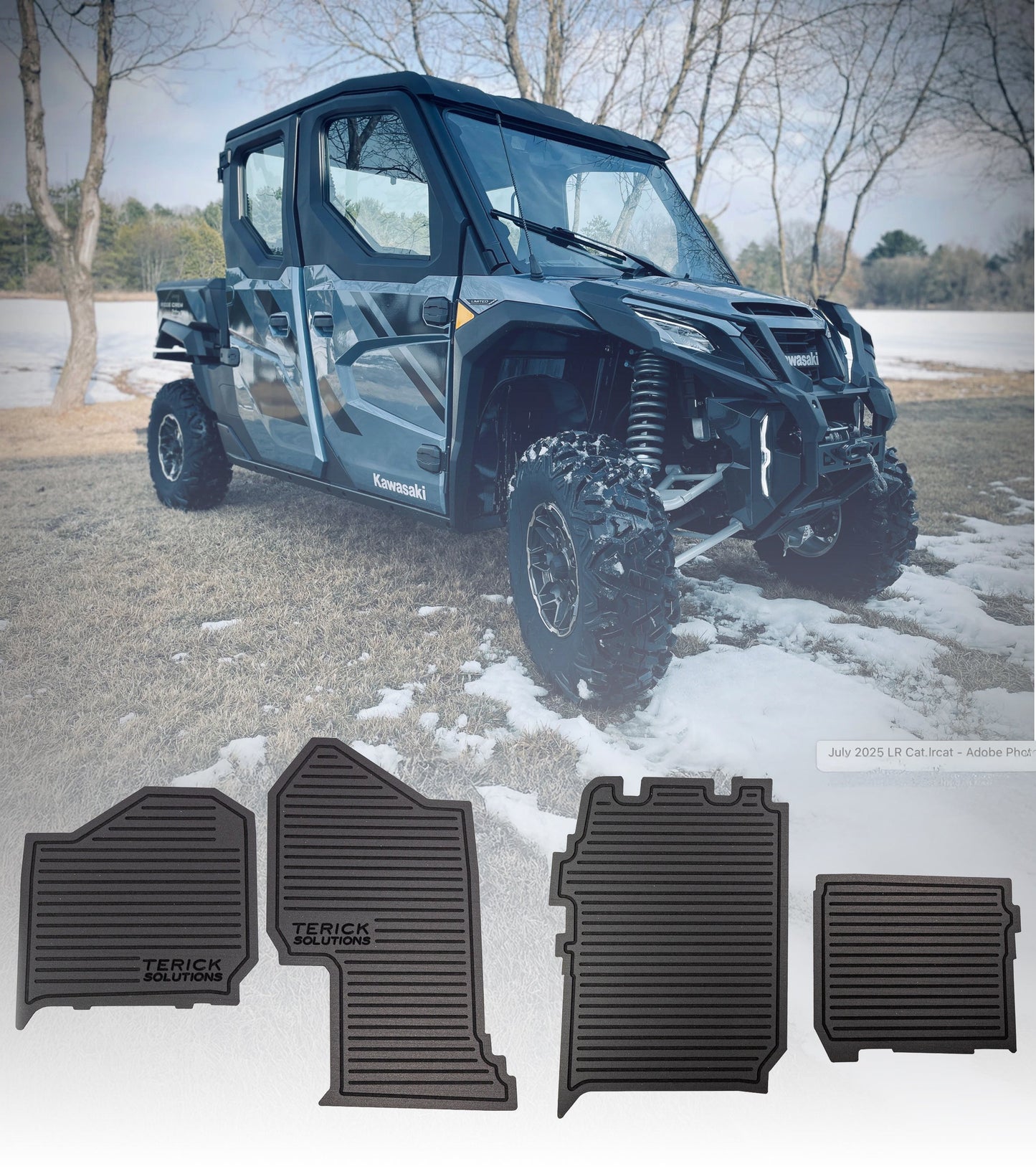 Kawasaki Ridge Crew Rubber Floor Mats