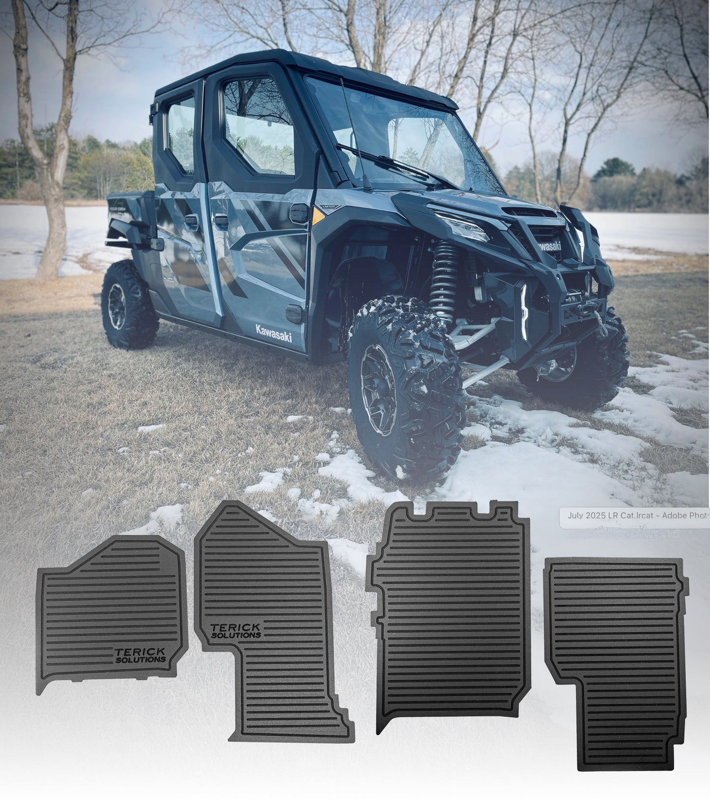 Kawasaki Ridge Crew Rubber Floor Mats