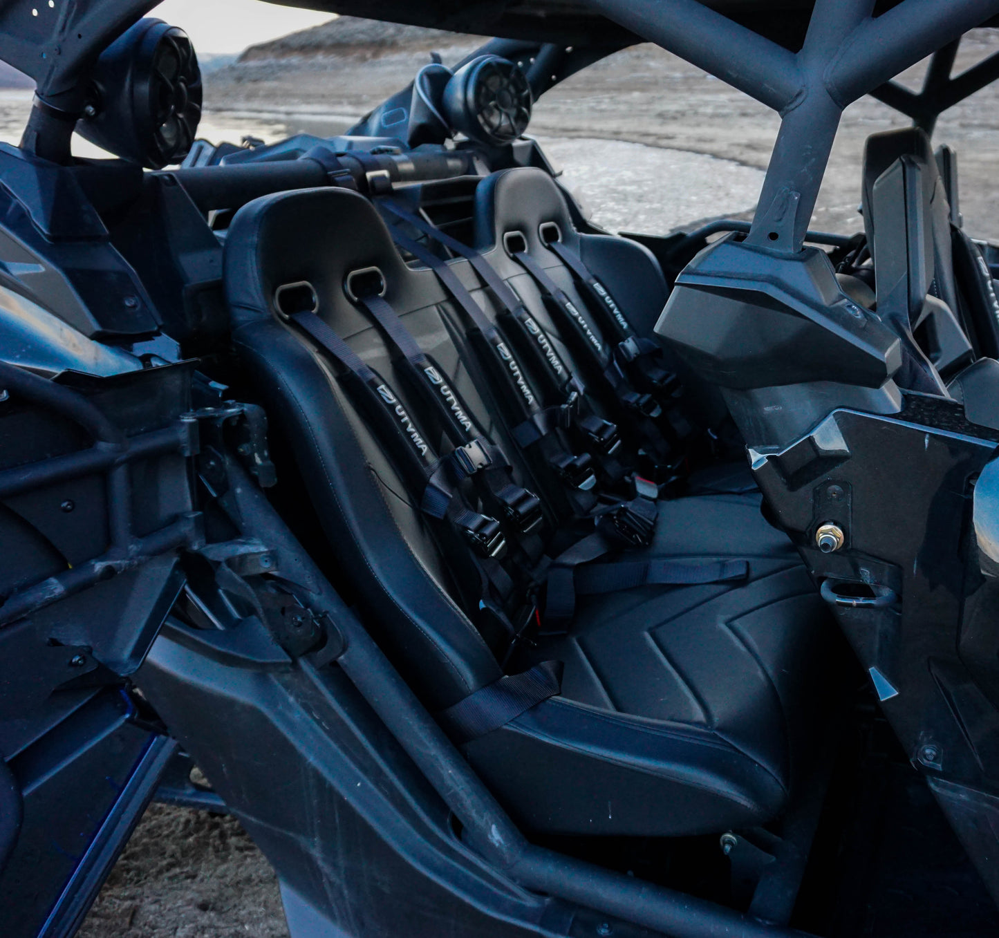 Maverick X3 Rear Bench Seat W Harnesses (2017-2025)