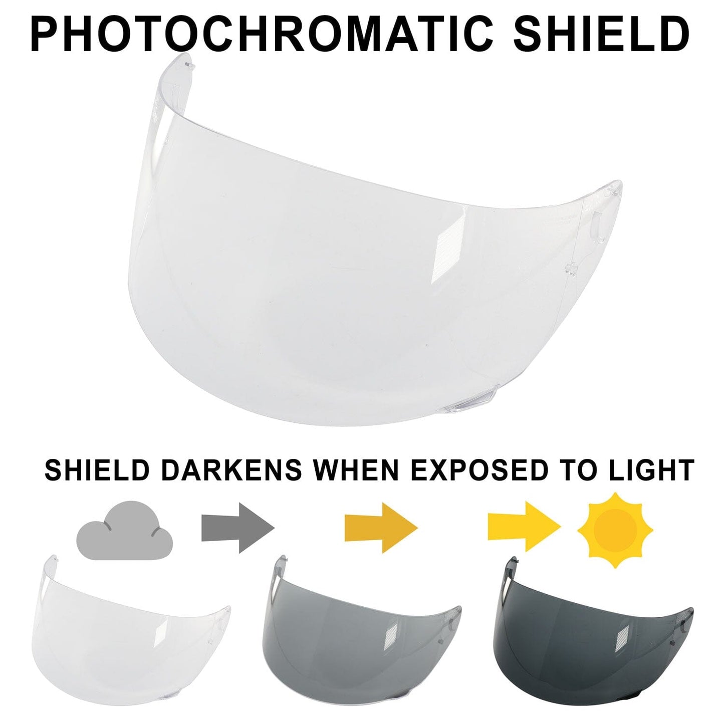 MRC Helmet Replacement Face Shields - Amber