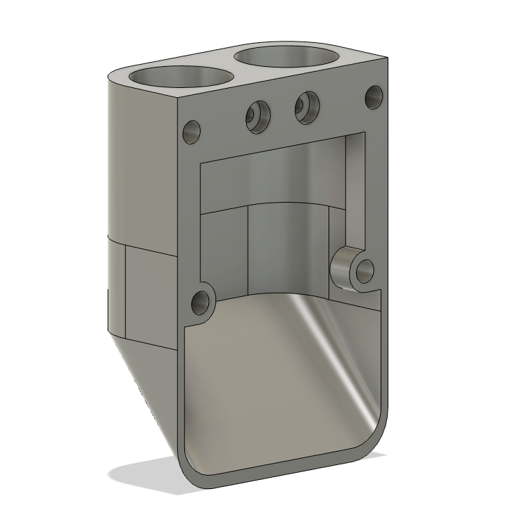 PCI Race Radios vertical flush mount for intercom cables 3d cad drawing 