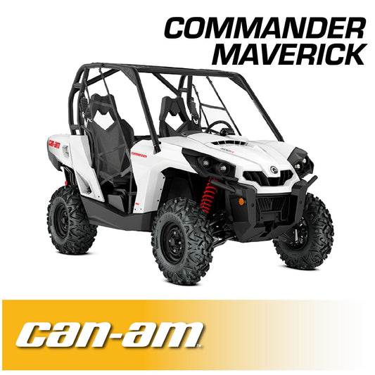 Can-Am Commander and Maverick Complete Communication Kit with Bluetooth Intercom and 2-Way Radio - Dash Mount