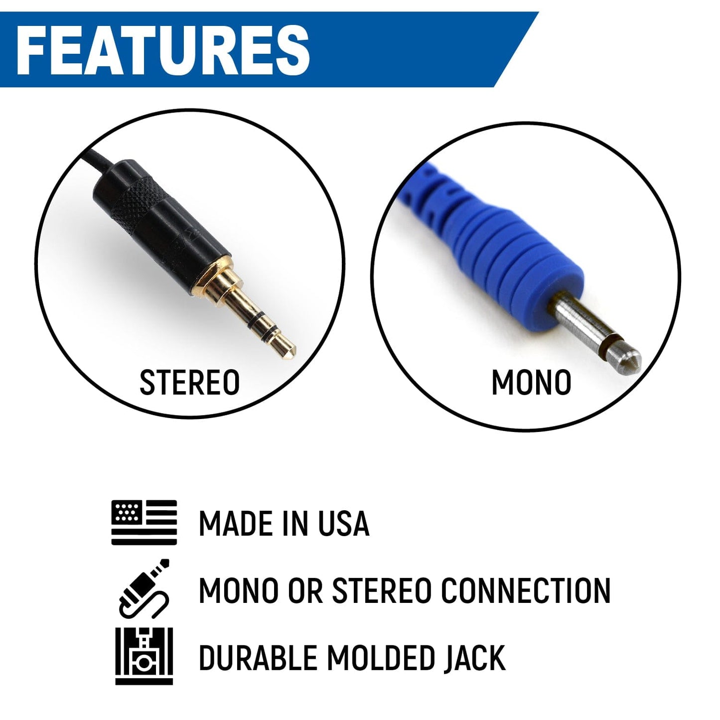 Challenger Semi-Custom Molded Ear Bud Speakers with 1/8 Plug - Stereo