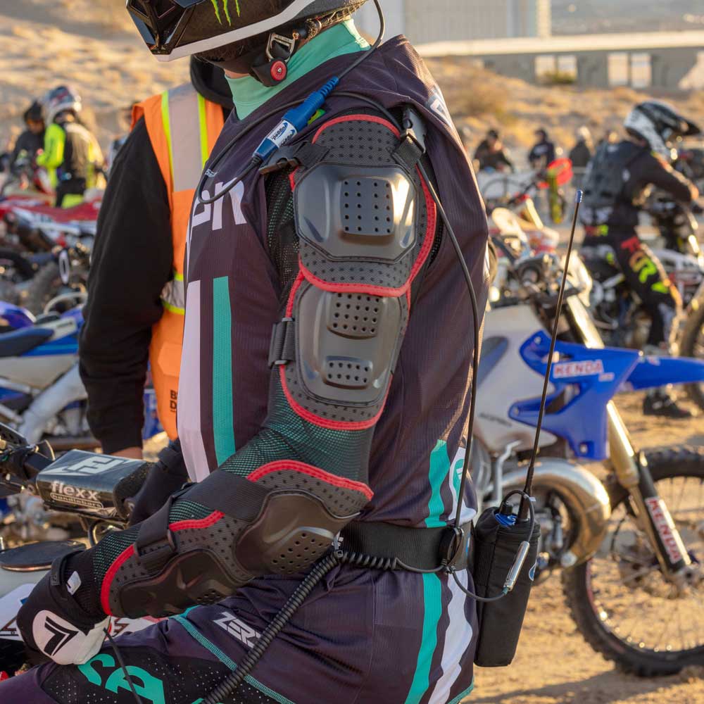 Communications Belt / Bag Combo for Moto & Circle Track Racing - Extra Large - Fits Waists Up to 60 