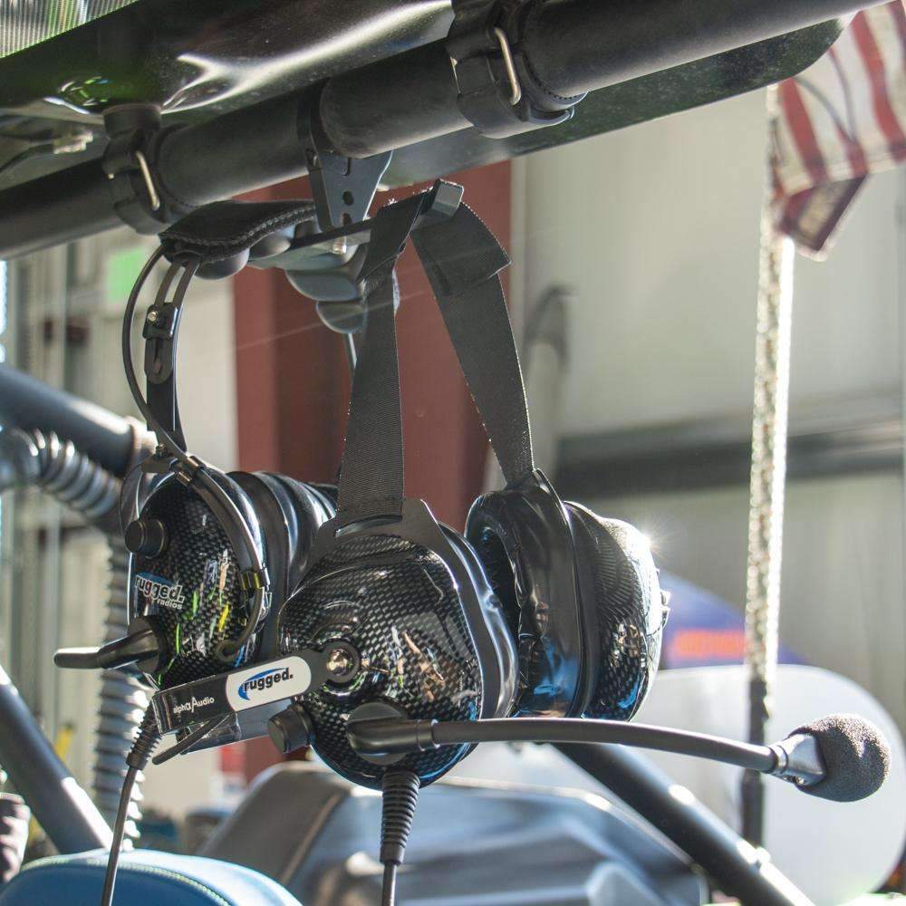 Dual Headset Hanger with Bar Mount - 2.50 Inches Tube Diameter