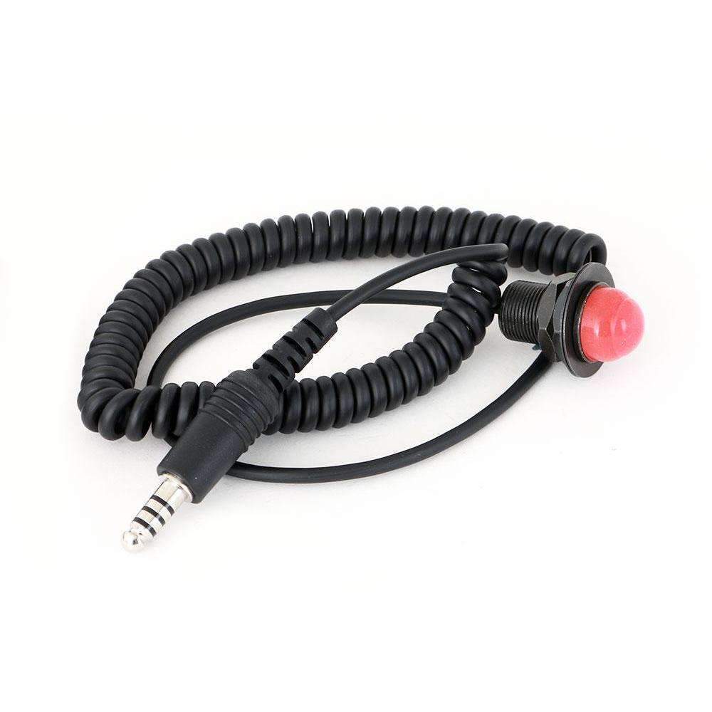 Quick Disconnect Push to Talk Buttons - Hole Mount Quick Disconnect PTT