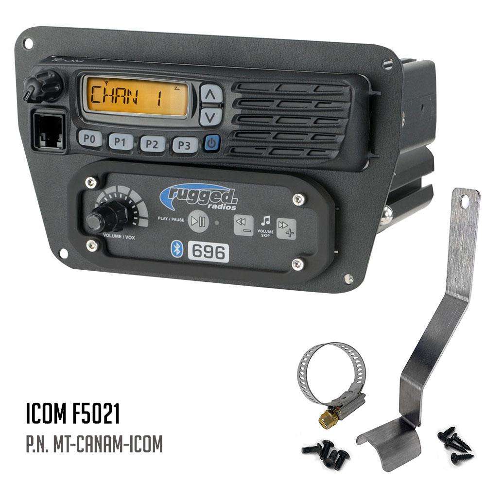 Can-Am Commander Intercom and Radio Mount - Kenwood TK7360