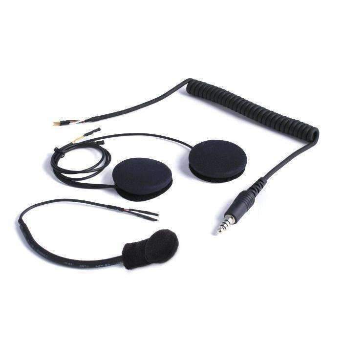 Peltor 4-Conductor Helmet Kits - Mic / 1/8 Ear Bud Jack / Straight