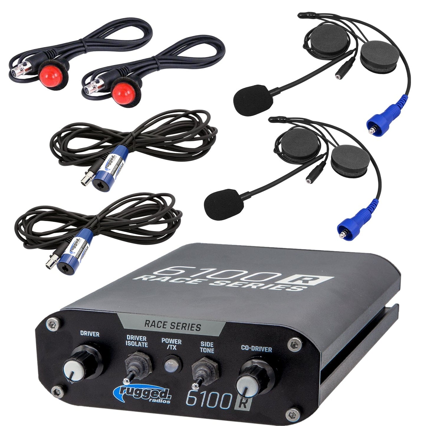 RACE INTERCOM KIT - RRP6100 RACE SERIES Intercom with Helmet Kits - No - Don t Install DSP Chips
