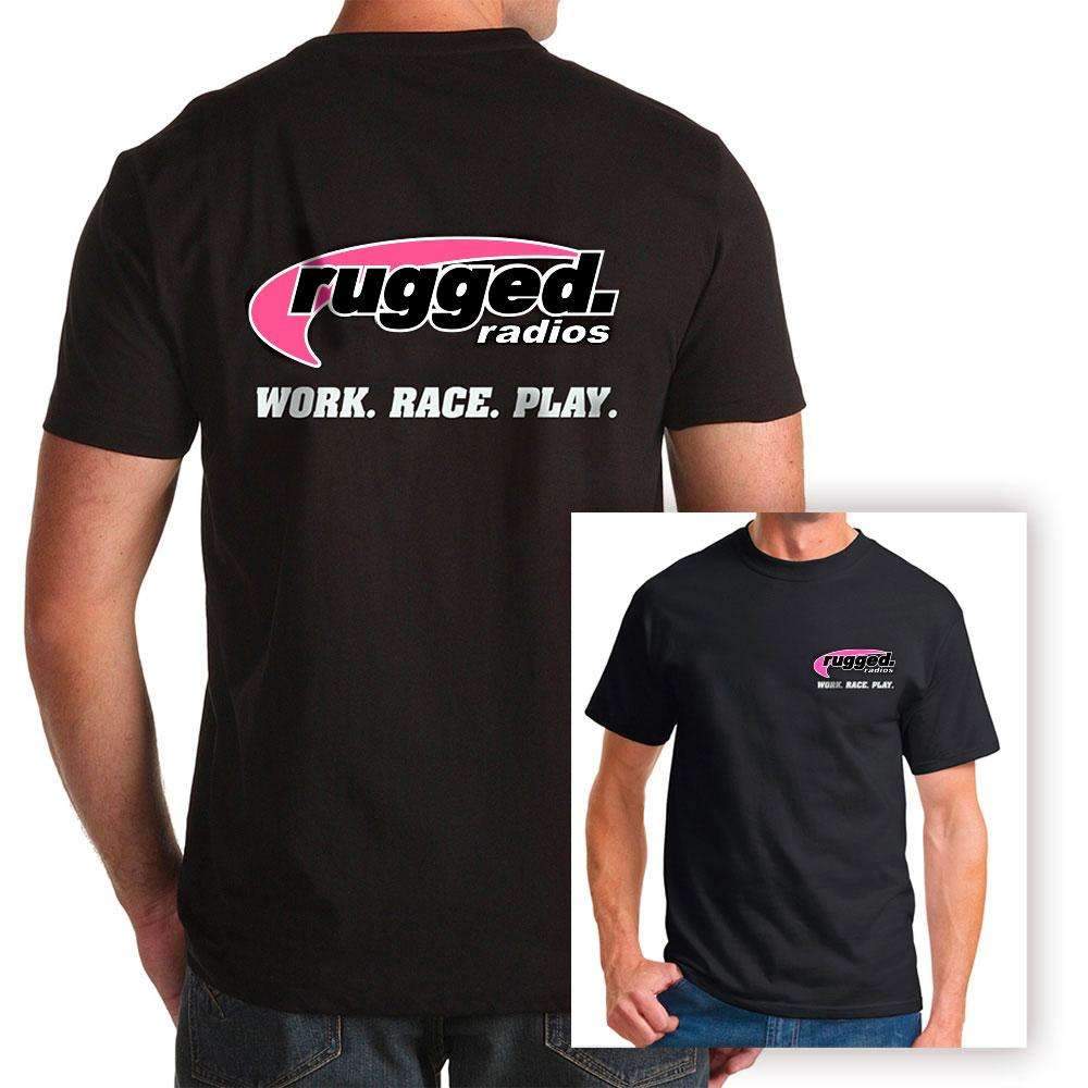 Rugged Radios CLASSIC PINK T-Shirt - Black - XXL
