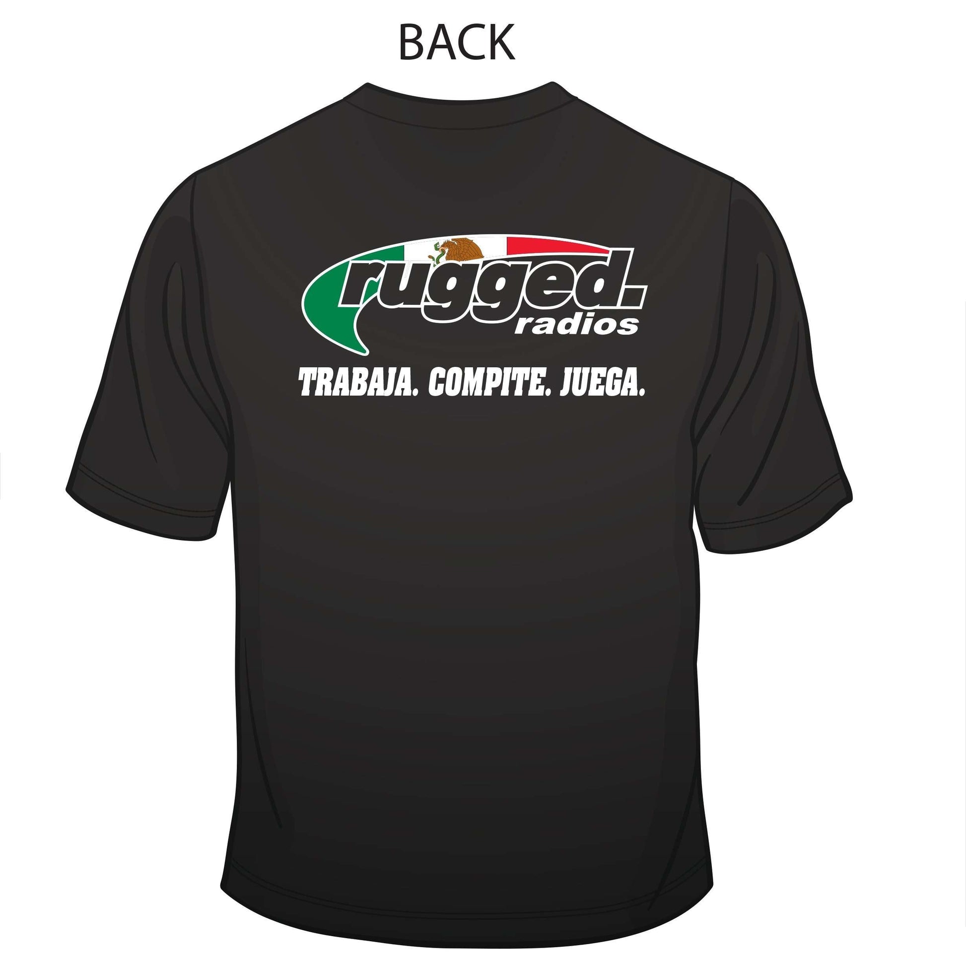 Rugged Radios MEXICAN FLAG T-Shirt - Black - XXXL