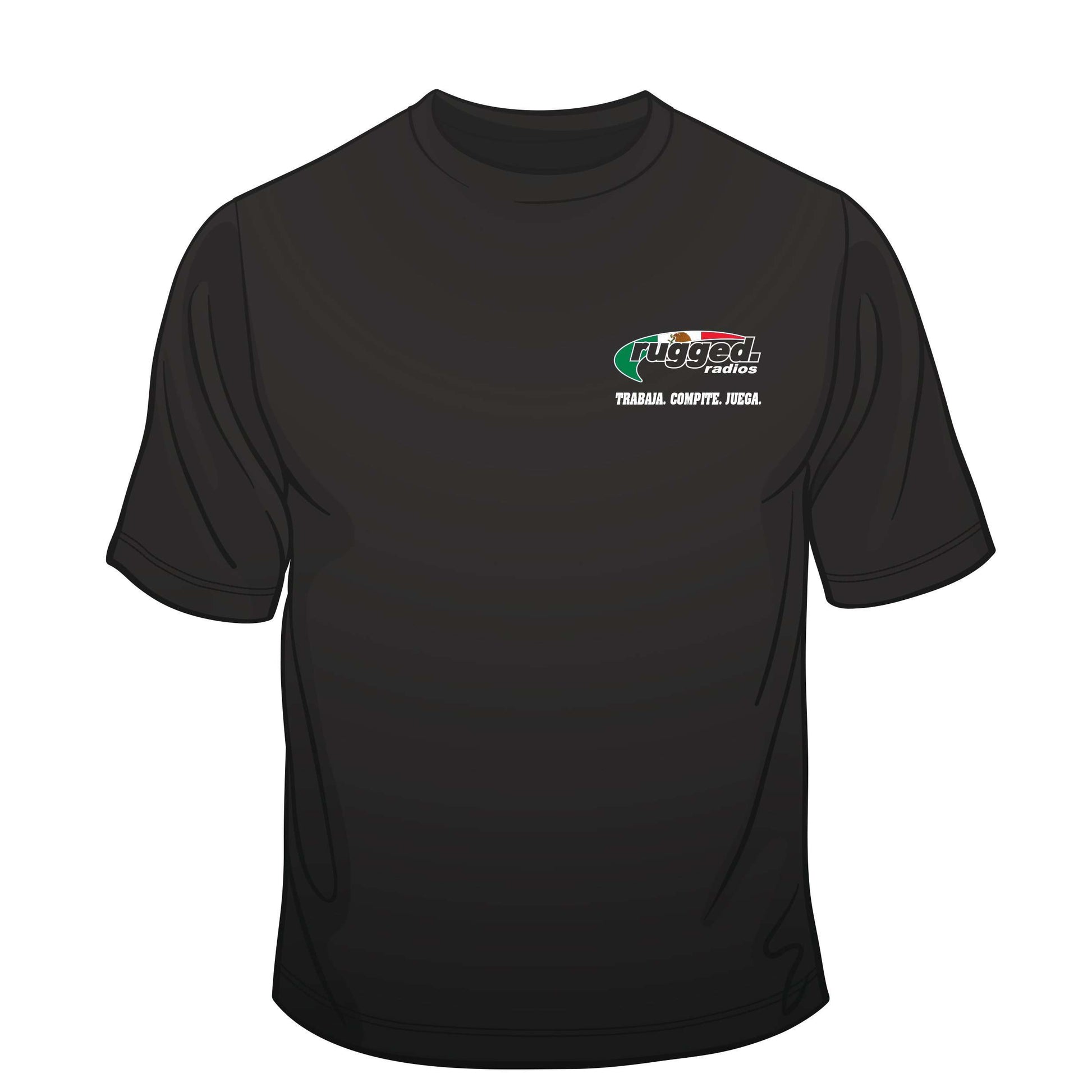 Rugged Radios MEXICAN FLAG T-Shirt - Black - XXL