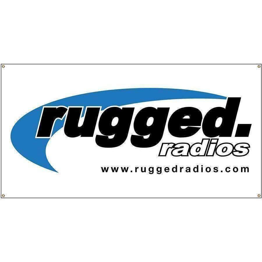 Rugged Radios Race Banners - Available In Different Sizes - 4 x 10 Banner (Out of Stock)