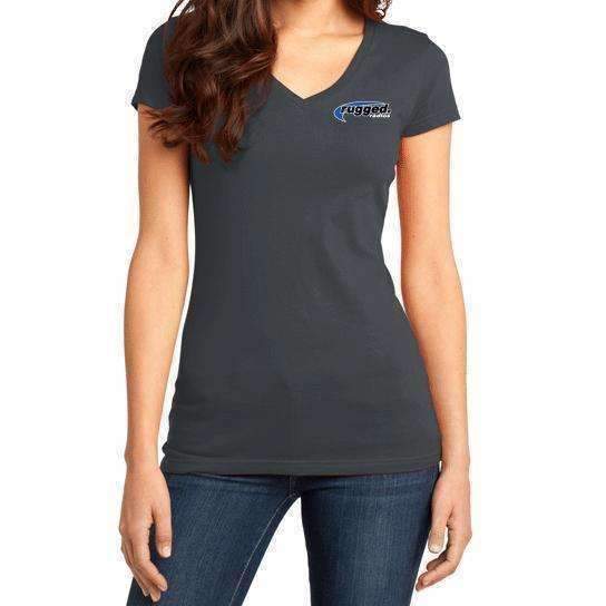 Rugged Radios WORK RACE PLAY Ladies T-Shirt - Grey - Medium