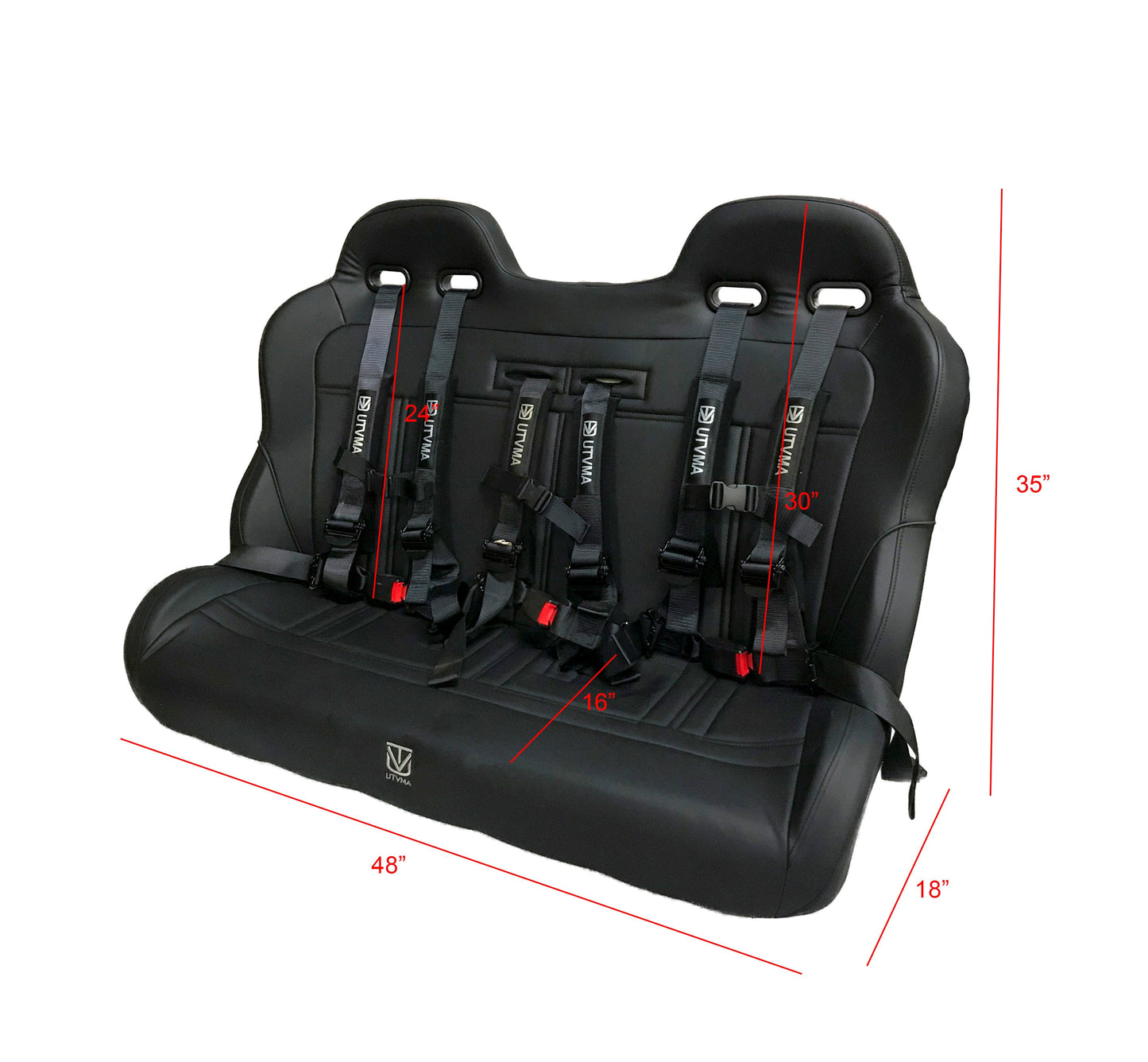 Wolverine RMAX 4 Rear Bench Seat (2021-2024)
